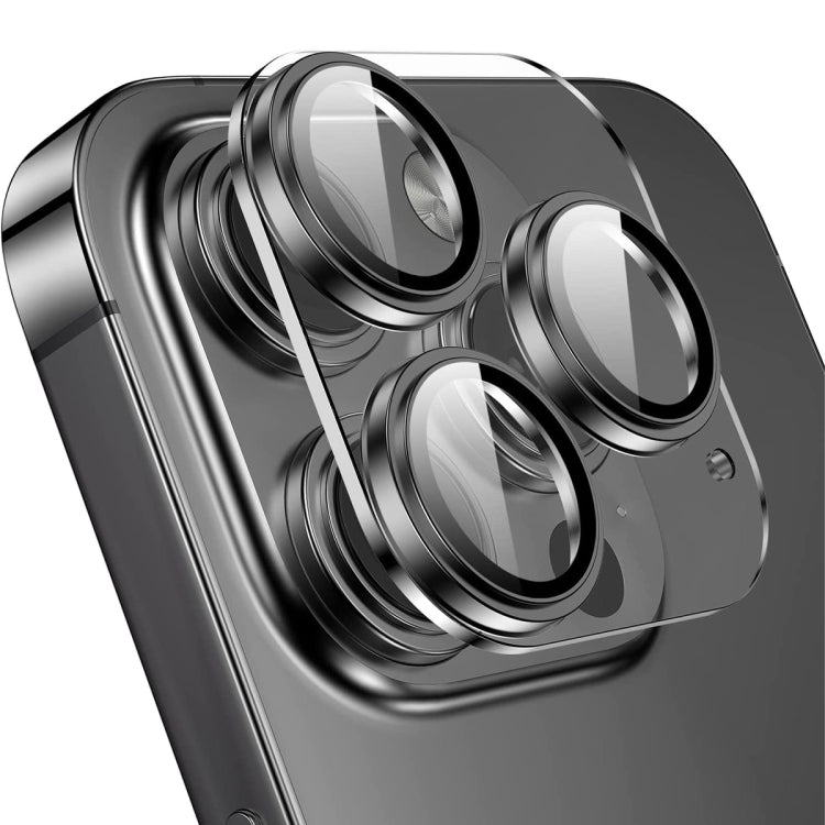 Per iPhone 14 Pro / 14 Pro Max ENKAY Hat-Prince 9H Obiettivo fotocamera posteriore Vetro temperato Pellicola in lega di alluminio