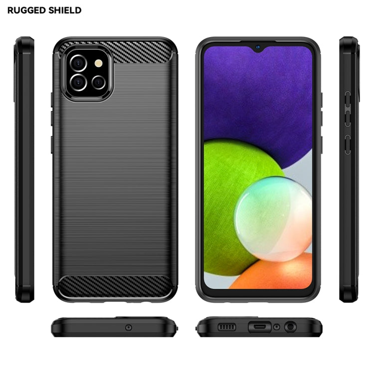Custodia per telefono TPU in fibra di carbonio con trama spazzolata, For Samsung Galaxy F04, For Xiaomi Redmi K60E, For Xiaomi Poco C50, For Xiaomi Redmi Note 12 Pro Speed, For Infinix Note 12i, For Infinix Hot 12 Play, For Infinix Hot 12 Play NFC     ...