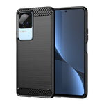 Custodia per telefono TPU in fibra di carbonio con trama spazzolata, For Samsung Galaxy F04, For Xiaomi Redmi K60E, For Xiaomi Poco C50, For Xiaomi Redmi Note 12 Pro Speed, For Infinix Note 12i, For Infinix Hot 12 Play, For Infinix Hot 12 Play NFC     ...