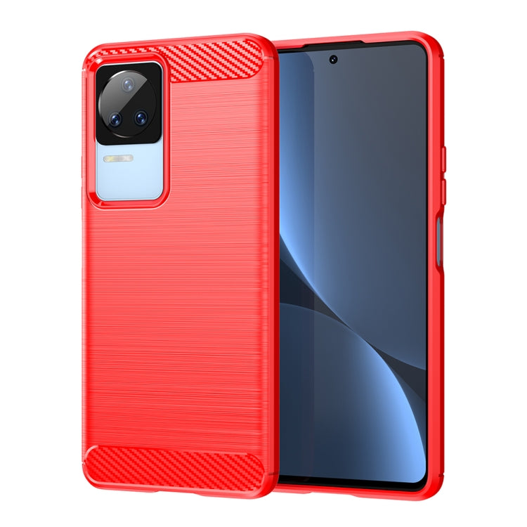Custodia per telefono TPU in fibra di carbonio con trama spazzolata, For Samsung Galaxy F04, For Xiaomi Redmi K60E, For Xiaomi Poco C50, For Xiaomi Redmi Note 12 Pro Speed, For Infinix Note 12i, For Infinix Hot 12 Play, For Infinix Hot 12 Play NFC     ...