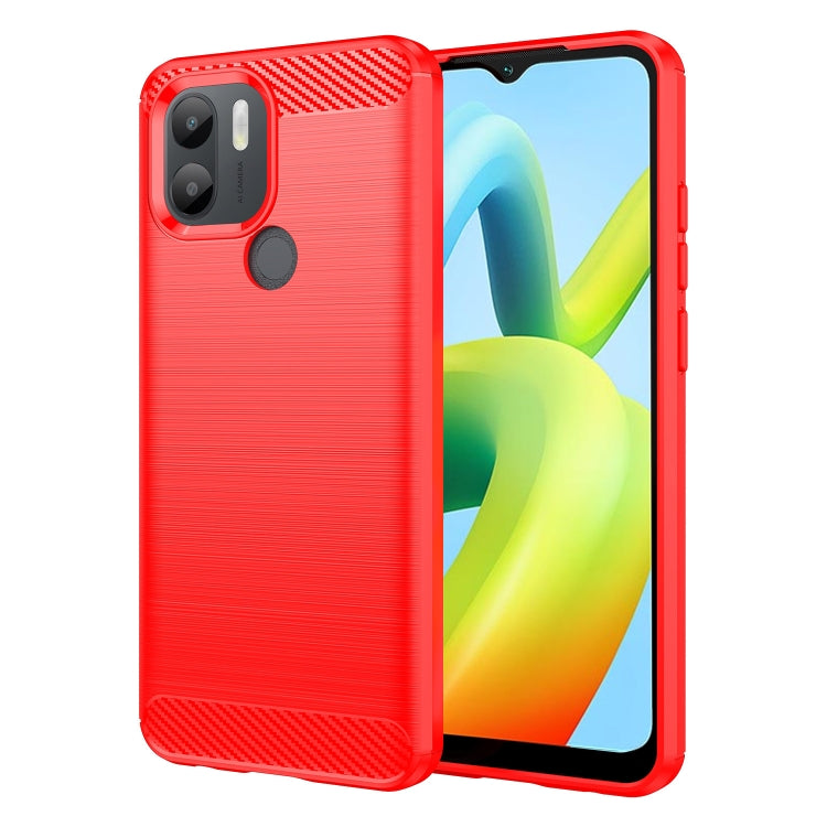 Custodia per telefono TPU in fibra di carbonio con trama spazzolata, For Samsung Galaxy F04, For Xiaomi Redmi K60E, For Xiaomi Poco C50, For Xiaomi Redmi Note 12 Pro Speed, For Infinix Note 12i, For Infinix Hot 12 Play, For Infinix Hot 12 Play NFC     ...