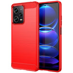 Custodia per telefono TPU in fibra di carbonio con trama spazzolata, For Samsung Galaxy F04, For Xiaomi Redmi K60E, For Xiaomi Poco C50, For Xiaomi Redmi Note 12 Pro Speed, For Infinix Note 12i, For Infinix Hot 12 Play, For Infinix Hot 12 Play NFC     ...