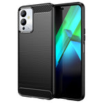 Custodia per telefono TPU in fibra di carbonio con trama spazzolata, For Samsung Galaxy F04, For Xiaomi Redmi K60E, For Xiaomi Poco C50, For Xiaomi Redmi Note 12 Pro Speed, For Infinix Note 12i, For Infinix Hot 12 Play, For Infinix Hot 12 Play NFC     ...