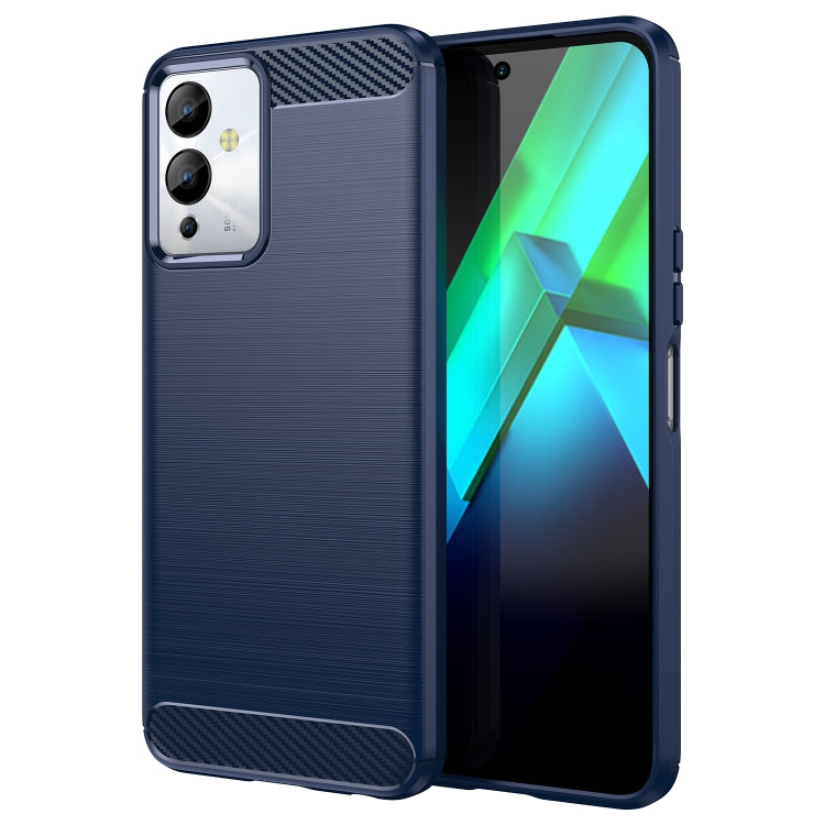 Custodia per telefono TPU in fibra di carbonio con trama spazzolata, For Samsung Galaxy F04, For Xiaomi Redmi K60E, For Xiaomi Poco C50, For Xiaomi Redmi Note 12 Pro Speed, For Infinix Note 12i, For Infinix Hot 12 Play, For Infinix Hot 12 Play NFC     ...