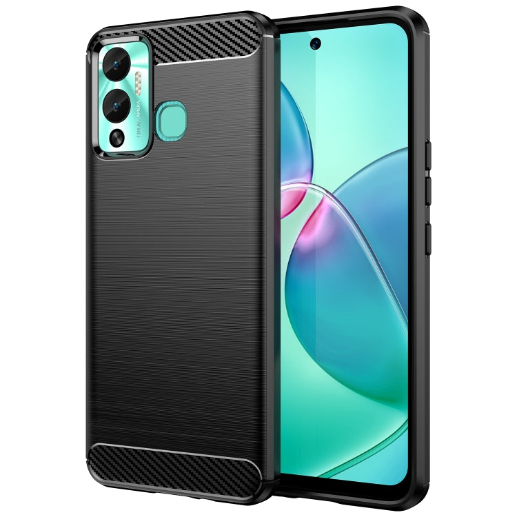 Custodia per telefono TPU in fibra di carbonio con trama spazzolata, For Samsung Galaxy F04, For Xiaomi Redmi K60E, For Xiaomi Poco C50, For Xiaomi Redmi Note 12 Pro Speed, For Infinix Note 12i, For Infinix Hot 12 Play, For Infinix Hot 12 Play NFC     ...