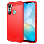 Custodia per telefono TPU in fibra di carbonio con trama spazzolata, For Infinix Hot 12 Pro, For Xiaomi Redmi K60, For Xiaomi Redmi K60 Pro, For Xiaomi Redmi 12C