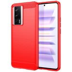 Custodia per telefono TPU in fibra di carbonio con trama spazzolata, For Infinix Hot 12 Pro, For Xiaomi Redmi K60, For Xiaomi Redmi K60 Pro, For Xiaomi Redmi 12C