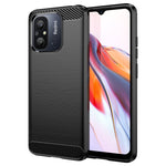 Custodia per telefono TPU in fibra di carbonio con trama spazzolata, For Infinix Hot 12 Pro, For Xiaomi Redmi K60, For Xiaomi Redmi K60 Pro, For Xiaomi Redmi 12C