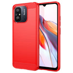 Custodia per telefono TPU in fibra di carbonio con trama spazzolata, For Infinix Hot 12 Pro, For Xiaomi Redmi K60, For Xiaomi Redmi K60 Pro, For Xiaomi Redmi 12C