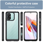 Custodia per telefono in acrilico + TPU serie colorata, For Xiaomi Redmi 12C
