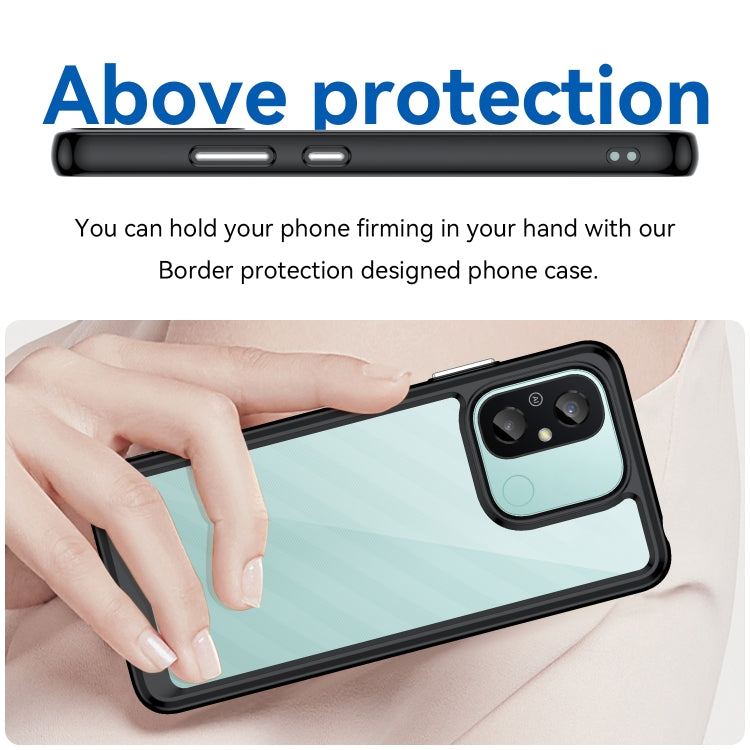 Custodia per telefono in acrilico + TPU serie colorata, For Xiaomi Redmi 12C