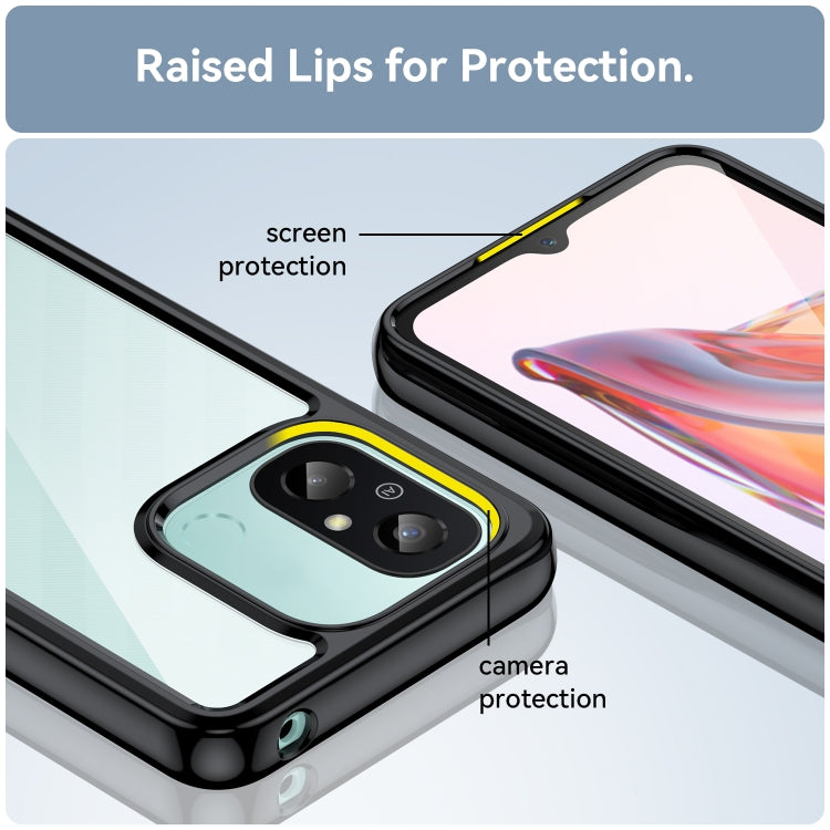 Custodia per telefono in acrilico + TPU serie colorata, For Xiaomi Redmi 12C