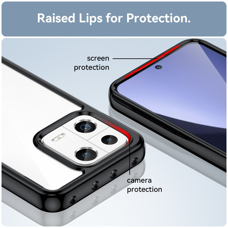 Custodia per telefono in acrilico + TPU serie colorata, For Xiaomi 13, For Xiaomi 13 Pro