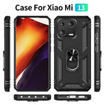 Custodia per telefono antiurto in TPU + PC con supporto, For Xiaomi 13, For Xiaomi 13 Pro