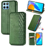 Custodia per telefono in pelle magnetica pressata a griglia cubica, For Honor X8 5G, For infinix Note 11, For OPPO Reno8 Pro, For OPPO Reno8