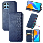 Custodia per telefono in pelle magnetica pressata a griglia cubica, For Honor X8 5G, For infinix Note 11, For OPPO Reno8 Pro, For OPPO Reno8