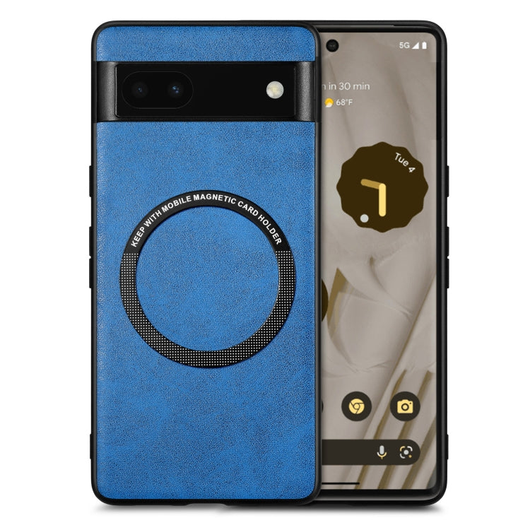 Per la custodia per telefono in pelle Magsafe tinta unita Google Pixel 6A, For Google Pixel 6A