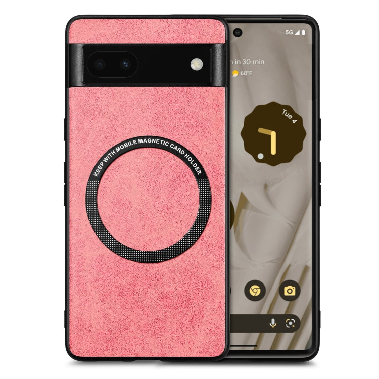 Per la custodia per telefono in pelle Magsafe tinta unita Google Pixel 6A, For Google Pixel 6A