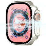Per Apple Watch Ultra 49mm ENKAY Hat-Prince Telaio PC impermeabile a copertura totale + custodia in vetro temperato 9H