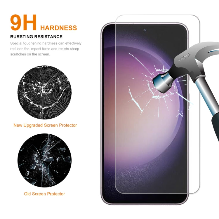 Per Samsung Galaxy S23 + 5G ENKAY Hat-Prince Pellicola in vetro temperato ultrasottile da 0,18 mm 9H, supporta lo sblocco dell'impronta digitale ad ultrasuoni, 1pc, 2pcs, 5pcs, 10pcs