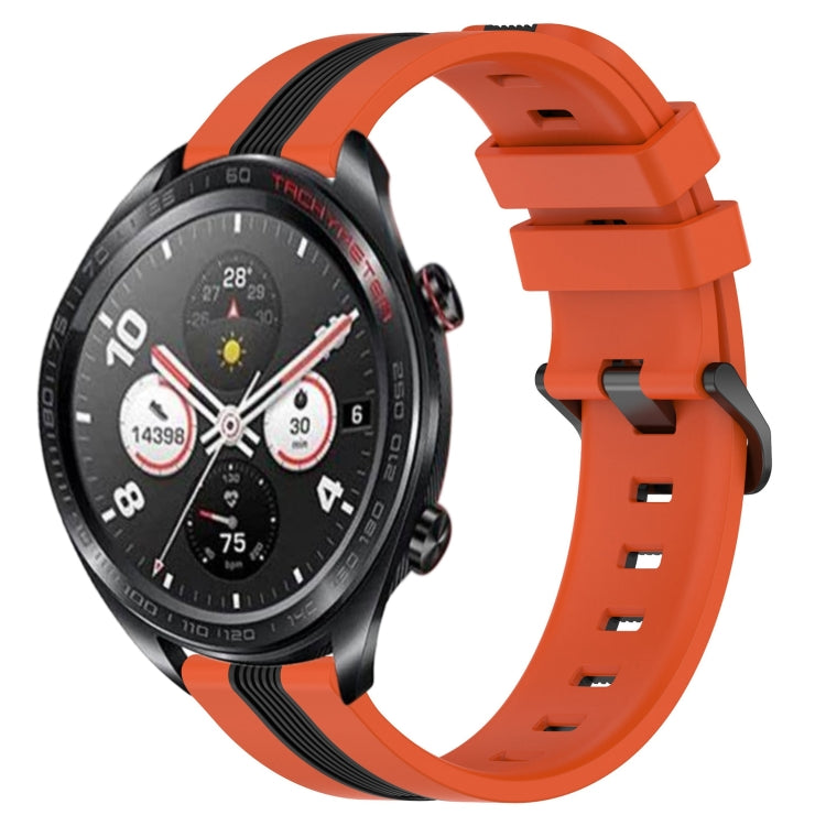 Cinturino in silicone bicolore verticale da 22 mm, For Honor Watch Dream
