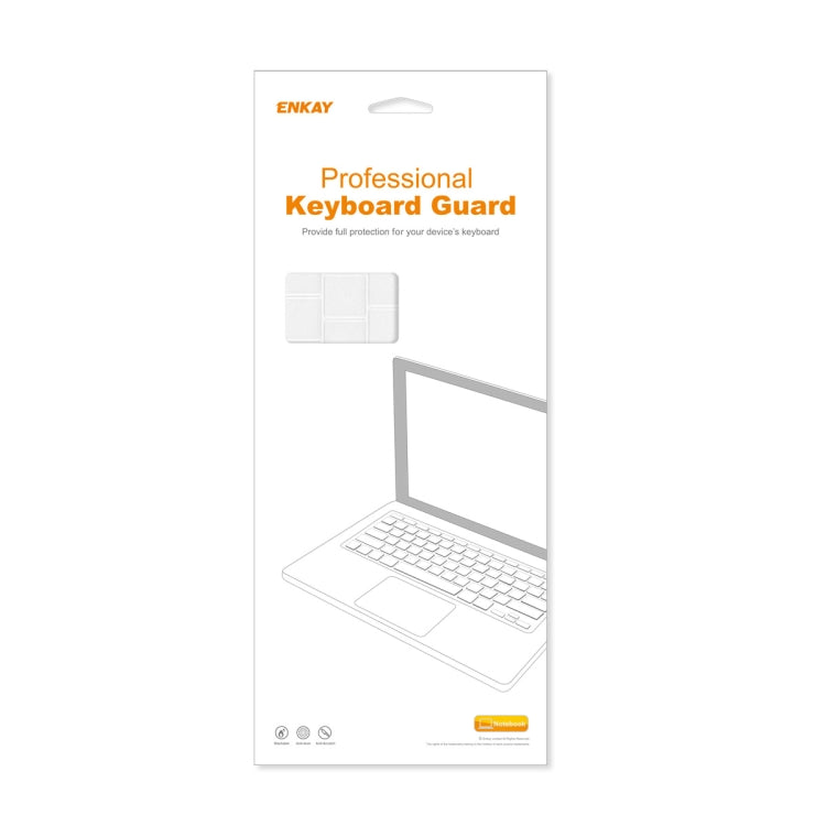 ENKAY Pellicola protettiva per tastiera ultrasottile in morbido TPU, For Microsoft Surface Laptop Go 1/2 12.4, For Microsoft Surface Laptop 2/3/4/5 13.5