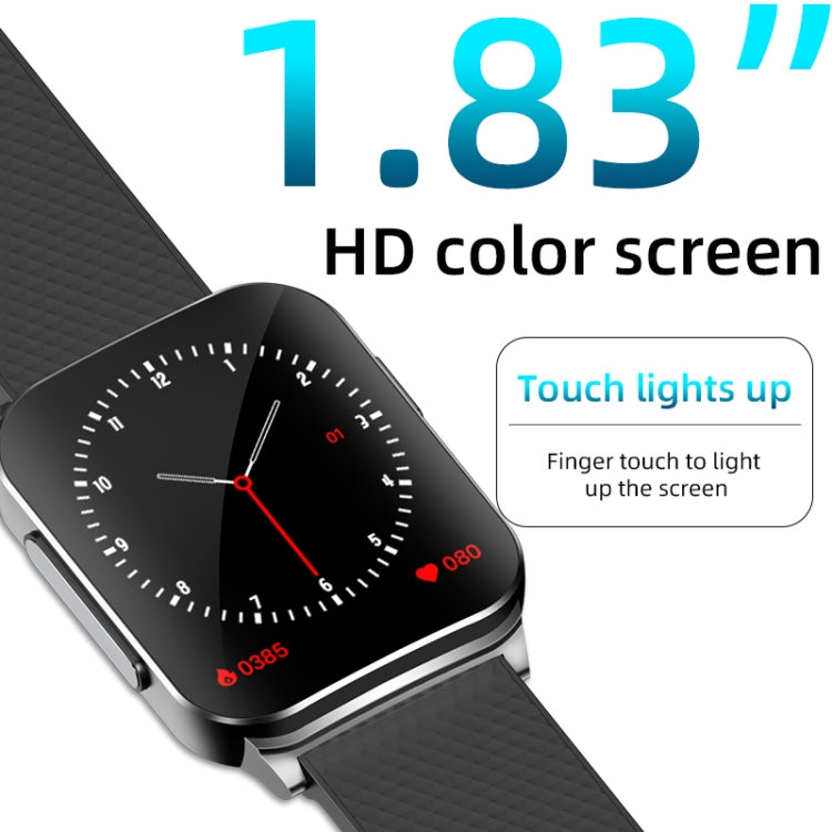 EP03 Smart Watch con schermo a colori da 1,83 pollici, supporto monitoraggio della frequenza cardiaca / monitoraggio della pressione sanguigna