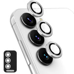 Per Samsung Galaxy S23 5G / S23 + 5G ENKAY Hat-Prince 9H Obiettivo fotocamera posteriore Lega di alluminio + Vetro temperato Protezione a copertura totale, For Samsung Galaxy S23 5G / S23+ 5G