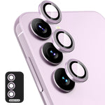 Per Samsung Galaxy S23 5G / S23 + 5G ENKAY Hat-Prince 9H Obiettivo fotocamera posteriore Lega di alluminio + Vetro temperato Protezione a copertura totale, For Samsung Galaxy S23 5G / S23+ 5G