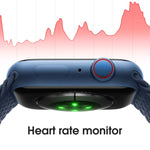 W38 Smart Watch con schermo a colori da 1,9 pollici, supporto per il monitoraggio della frequenza cardiaca/monitoraggio della pressione sanguigna