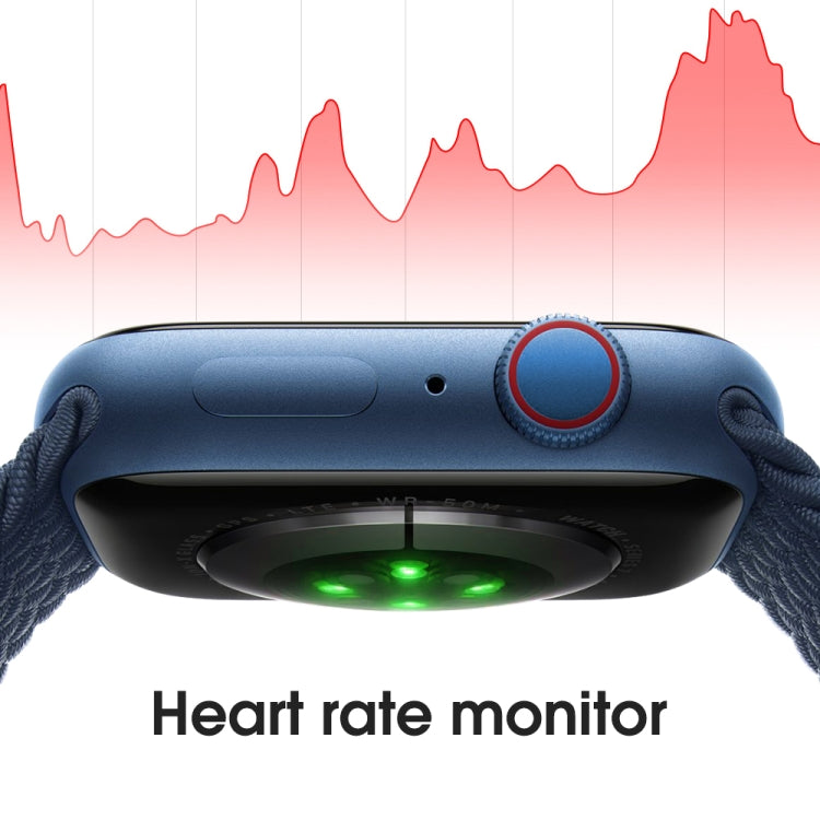 W38 Smart Watch con schermo a colori da 1,9 pollici, supporto per il monitoraggio della frequenza cardiaca/monitoraggio della pressione sanguigna