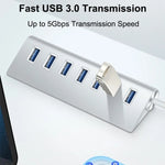 7301 Adattatore di alimentazione ad alta velocità HUB USB 3.0 a 7 porte da 5 Gbps, 7 Ports 5Gbps
