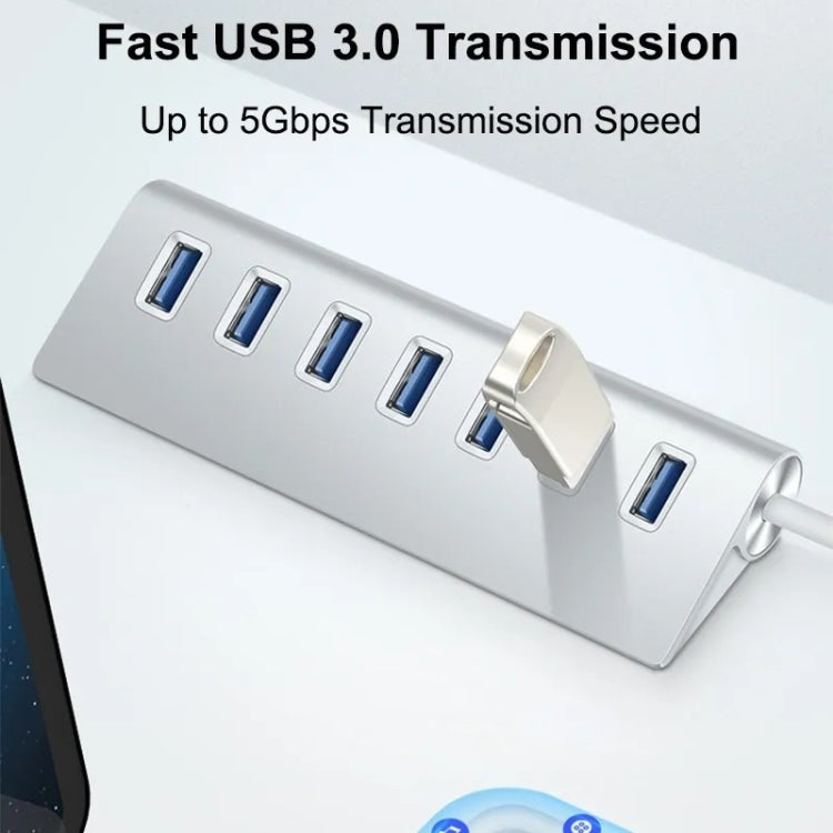 7301 Adattatore di alimentazione ad alta velocità HUB USB 3.0 a 7 porte da 5 Gbps, 7 Ports 5Gbps