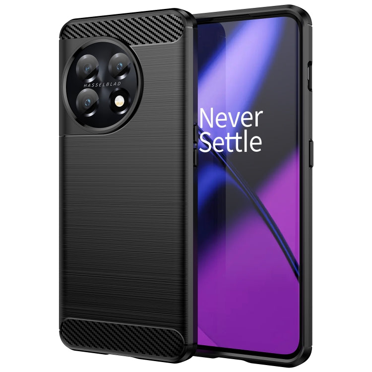 Custodia per telefono TPU in fibra di carbonio con trama spazzolata, For OnePlus 11 5G, For Motorola Moto E13