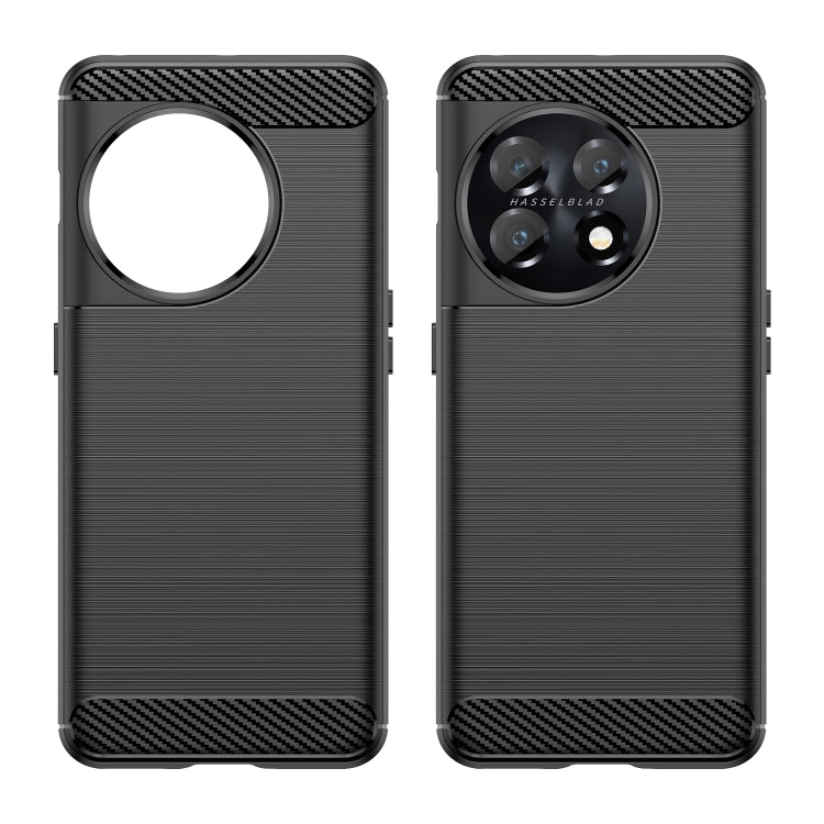 Custodia per telefono TPU in fibra di carbonio con trama spazzolata, For OnePlus 11 5G, For Motorola Moto E13