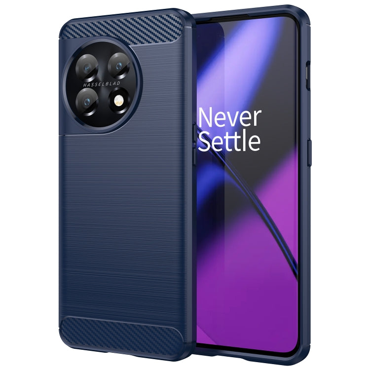 Custodia per telefono TPU in fibra di carbonio con trama spazzolata, For OnePlus 11 5G, For Motorola Moto E13