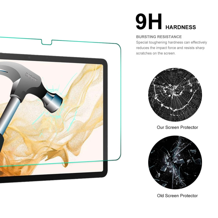 Per Samsung Galaxy Tab S8 + 12.4 ENKAY Pellicola in vetro temperato antideflagrante da 0,33 mm, For Samsung Galaxy Tab S8+ 12.4(1 PC), For Samsung Galaxy Tab S8+ 12.4(2pcs)