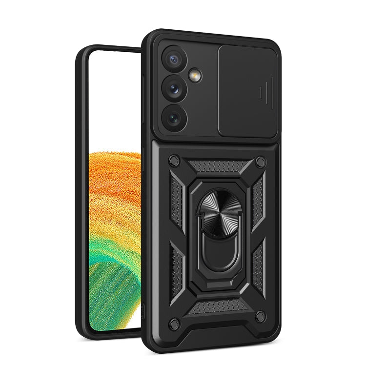 Custodia per telefono con design a copertura della fotocamera scorrevole, For Samsung Galaxy A34 5G, For OPPO A17