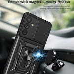Custodia per telefono con design a copertura della fotocamera scorrevole, For Samsung Galaxy A34 5G, For OPPO A17