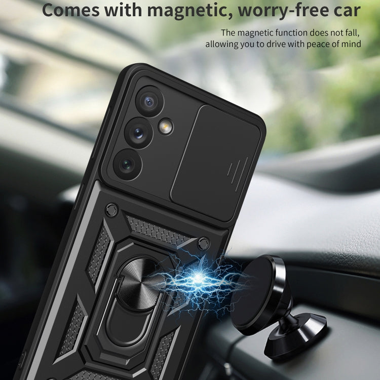 Custodia per telefono con design a copertura della fotocamera scorrevole, For Samsung Galaxy A34 5G, For OPPO A17