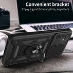 Custodia per telefono con design a copertura della fotocamera scorrevole, For Samsung Galaxy A34 5G, For OPPO A17