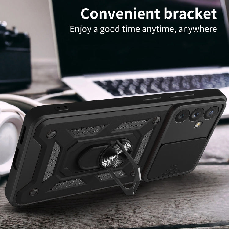 Custodia per telefono con design a copertura della fotocamera scorrevole, For Samsung Galaxy A34 5G, For OPPO A17