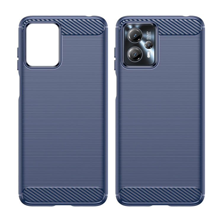 Custodia per telefono TPU in fibra di carbonio con trama spazzolata, For Motorola Moto G13, For Motorola Moto G23, For Motorola Moto G53, For Motorola Moto G53 5G
