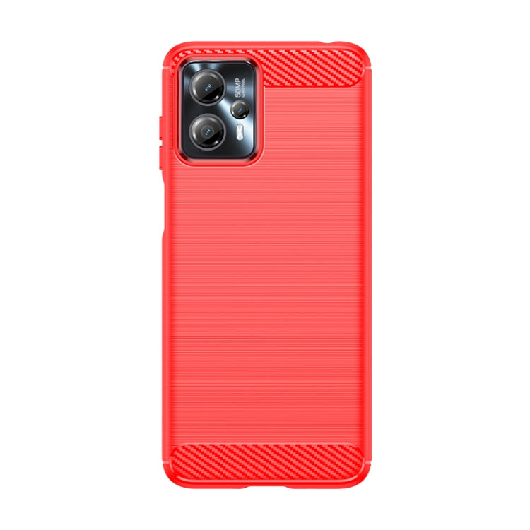 Custodia per telefono TPU in fibra di carbonio con trama spazzolata, For Motorola Moto G13, For Motorola Moto G23, For Motorola Moto G53, For Motorola Moto G53 5G