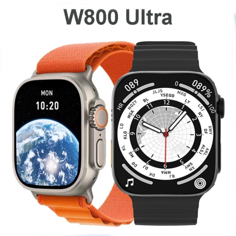 W800 Ultra Smart Watch con schermo a colori da 2,02 pollici, supporta il monitoraggio della frequenza cardiaca / monitoraggio della pressione sanguigna