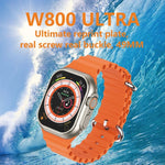 W800 Ultra Smart Watch con schermo a colori da 2,02 pollici, supporta il monitoraggio della frequenza cardiaca / monitoraggio della pressione sanguigna