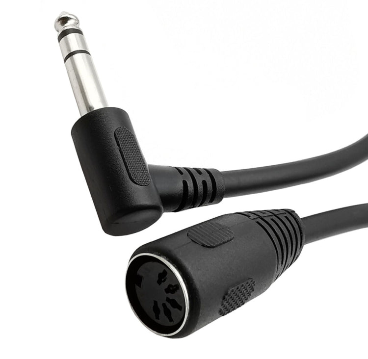 Adattatore audio MIDI 6,35 mm maschio-femmina 5 pin 20 cm