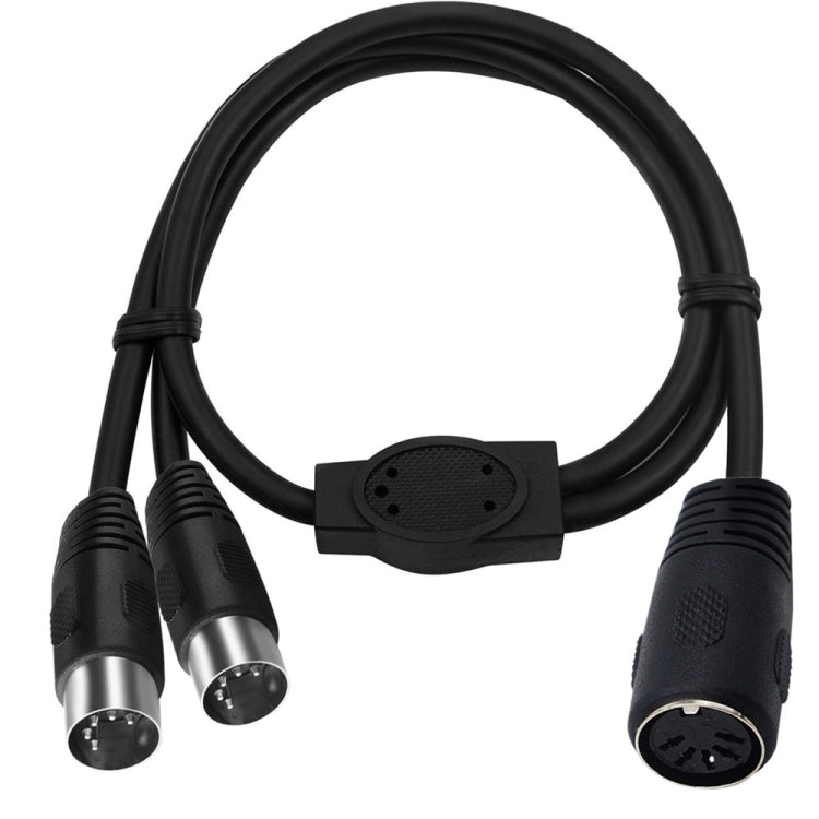 Adattatore cavo MIDI 2 in 1 DIN 5 pin maschio a doppio 2 pin femm