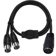 Adattatore cavo MIDI 2 in 1 DIN 5 pin maschio a doppio 2 pin femm