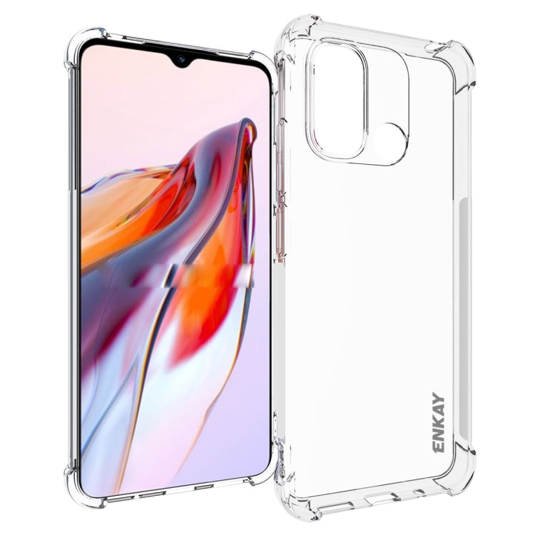 Per Redmi 12C 4G ENKAY Hat-Prince Custodia per telefono antiurto in TPU trasparente
